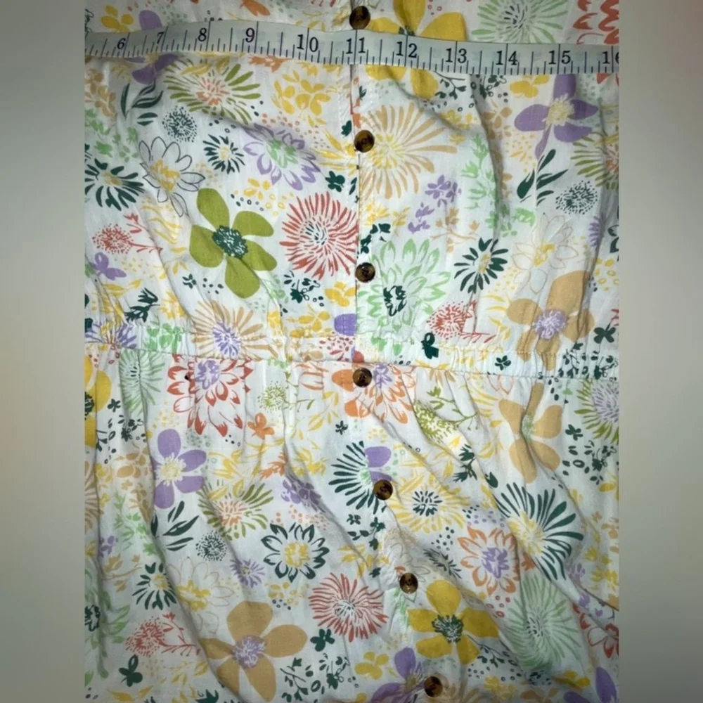 Unbranded Size 2X Floral, Grannycore Colorful Summer Dress Ruffle Cap Sleeves!
